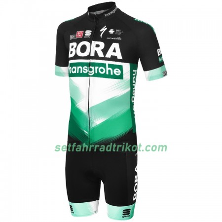 Fahrradbekleidung Radtrikot Kurzarm + Trägershorts 2020 Bora-Hansgrohe N001